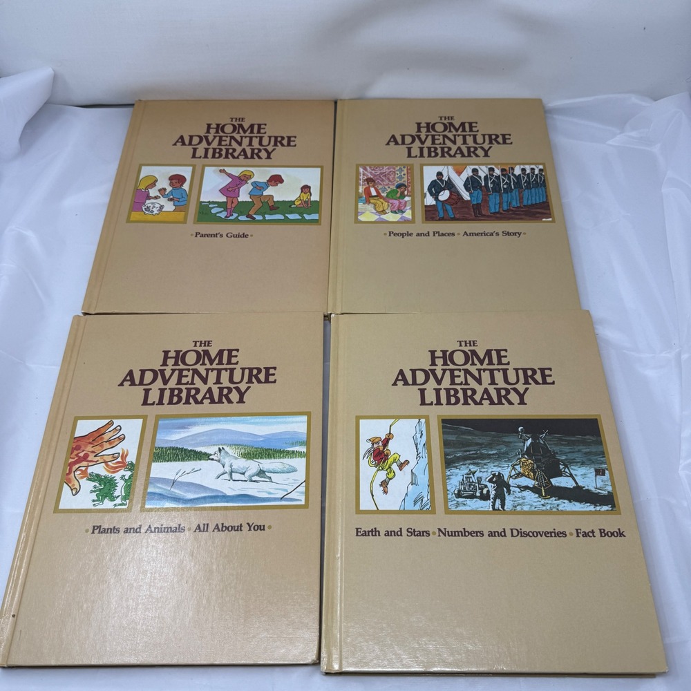 The Home Adventure Library Southwestern Vintage Book Set Volumes‎ 1 2 3 5 Tan HC